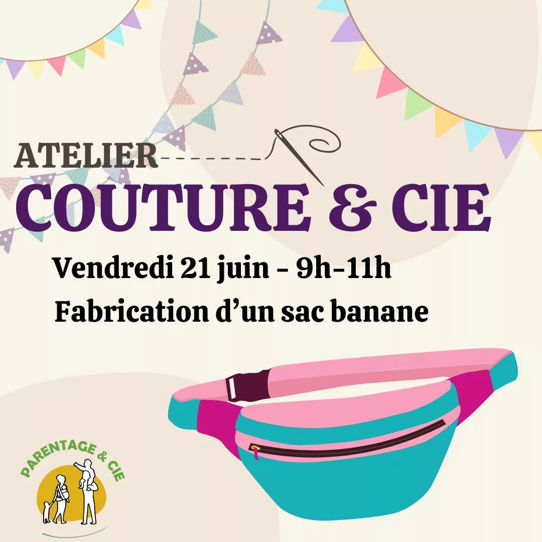 Couture & Cie – fabrication d’un sac banane